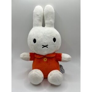 Small MIFFY W Orange‎ Dress 8" Cute White Bunny Plush Kawaii 2023 Plushies